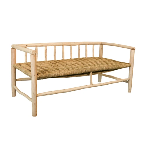 Sofa aus naturbelassenem Holz Asilah