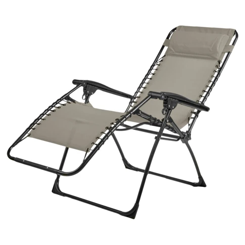 Fauteuil relax inclinable de jardin 65 x 88 cm Lin
