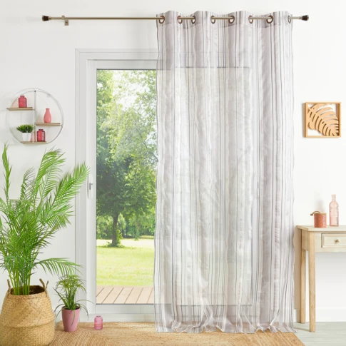 Voilage en organza à rayures