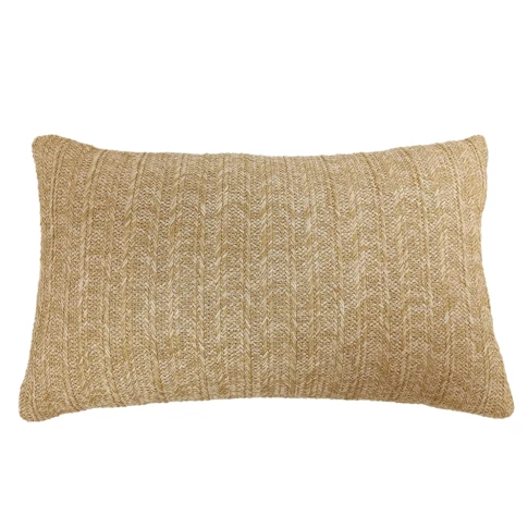 Housse de coussin imperméable pour intérieur et extérieur 30 x 50 cm NATUREL