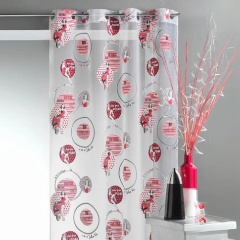 Rideau esprit année 50 pin up