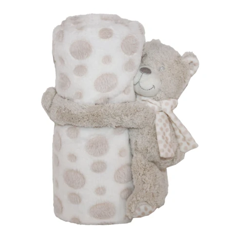 Plaid peluche ourson