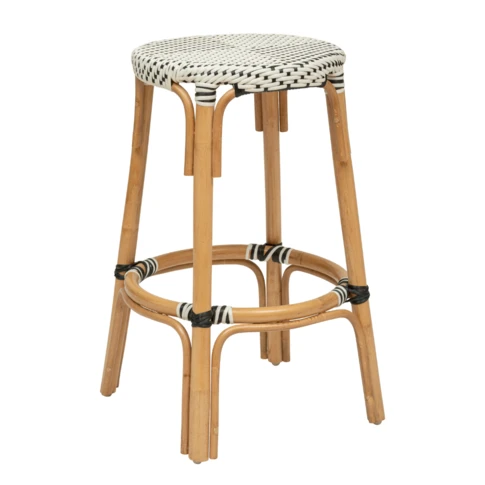 Tabouret syle bistrot blanc