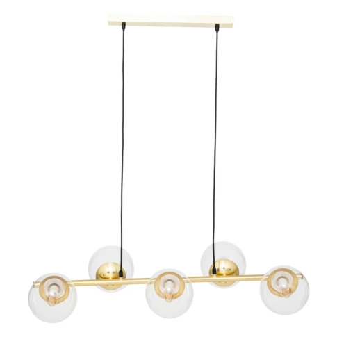 Lámpara colgante dorada estilo "Gatsby"