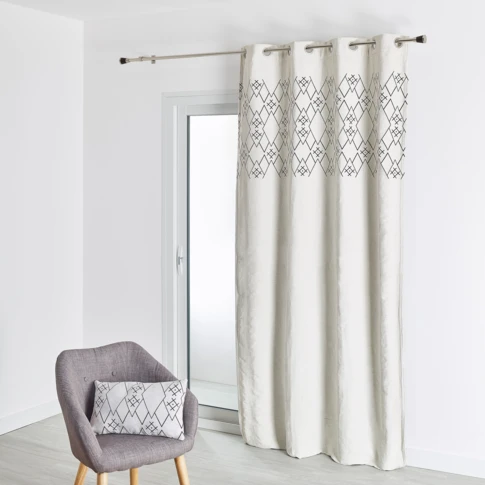 rideau jacquard-ivoire-140x260