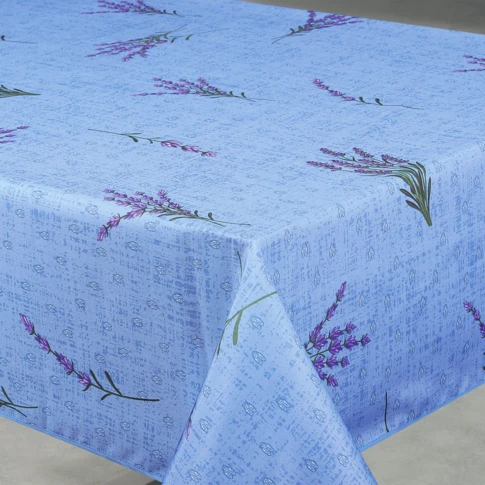 Nappe anti-tâche rectangle motif lavande