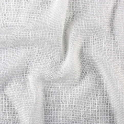 Tissu voilage plombé effet filet ajouré crochet