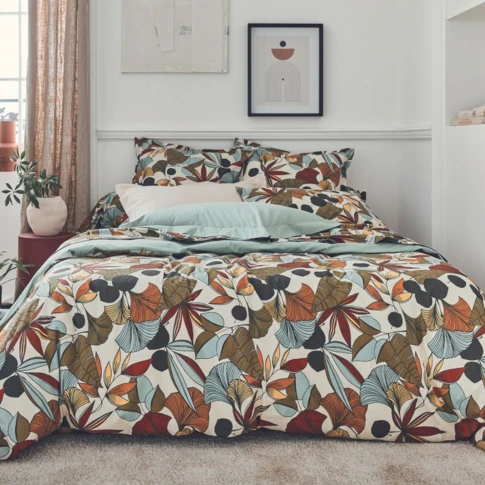 Housse de couette en percale nature