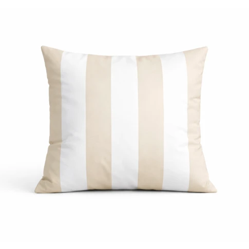 Coussin imperméable déhoussable à rayures 50 x 50 cm LIN