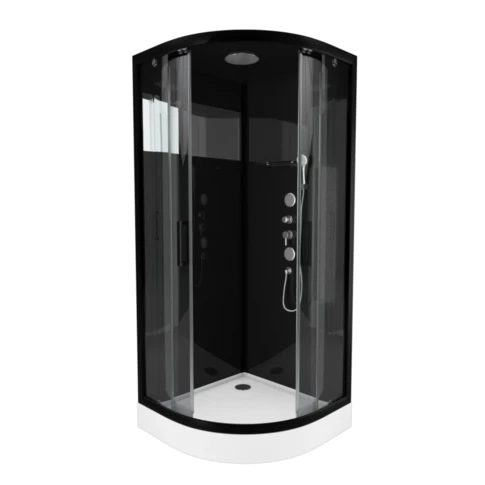 Cabine de Douche Black Mirror 2 Ronde