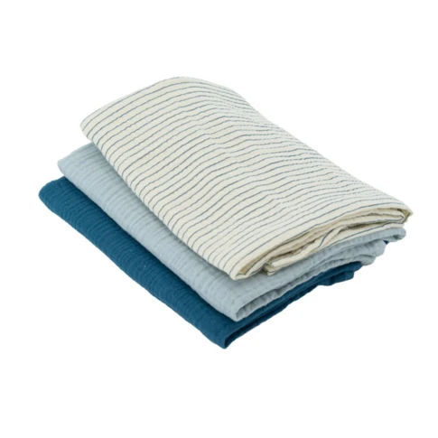Lange pour bébé lot de 3 double gaze de coton