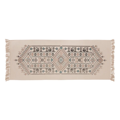 Tapis anti-dérapant à motif ethnique