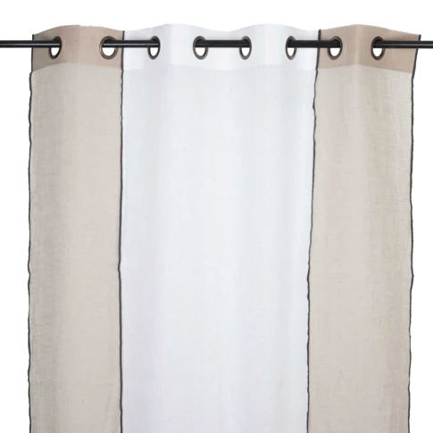 Voilage en lin à œillets 140 x 280 cm Lin