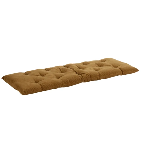 Matelas de sol en coton capitonné 45 x 125 cm Kaki