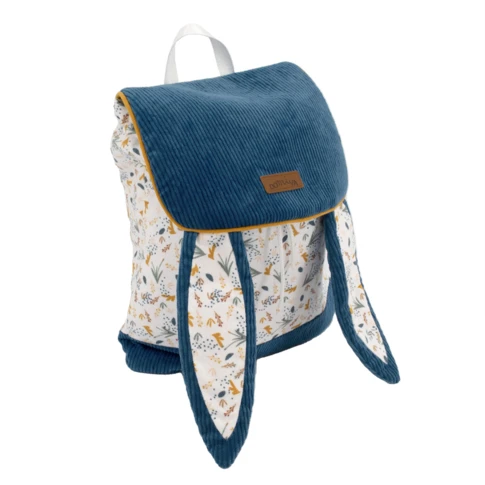 Sac à dos bébé avec bretelles réglables 30 cm Bleu