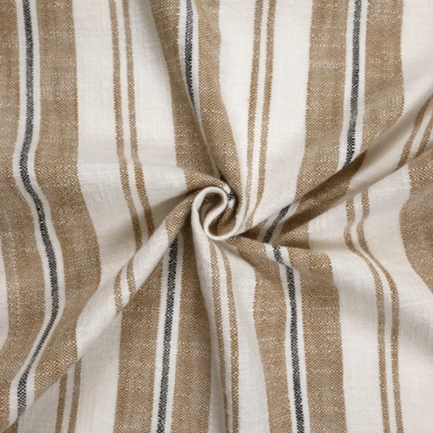 Tissu 100% coton rayures tapissier LOURMARIN