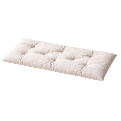 Matelas extérieur capitonné toile olefine outdoor 60 x 120 cm Naturel
