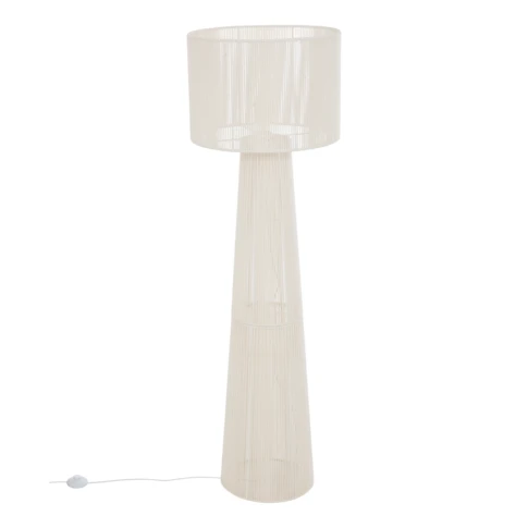 Lampadaire design en coton 0 cm Blanc