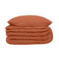 Funda nórdica color terracota