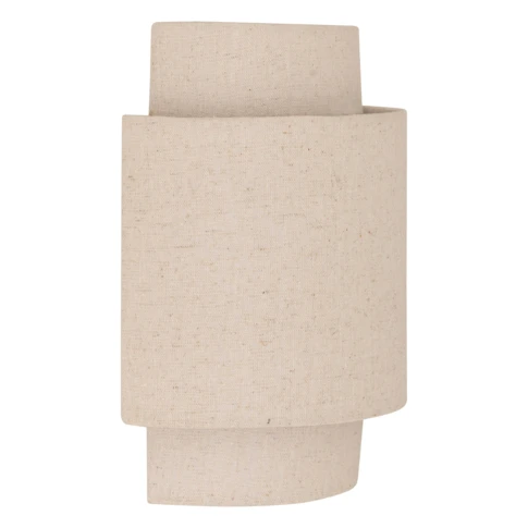 Applique murale en lin avec structure acier 20 x 13 x 27 cm Lin