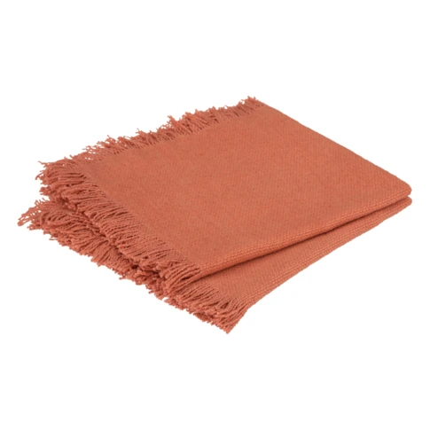 serviette de table x 2 terracotta