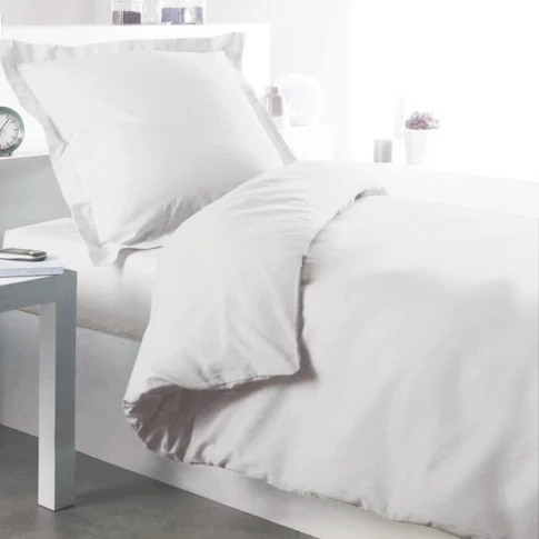 Housse de couette percale 100 % coton 78 fils