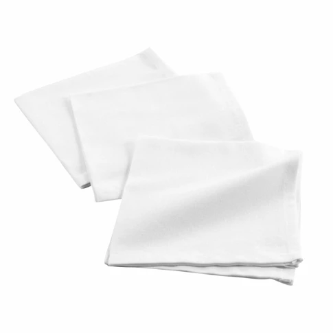 3 serviettes de tables unies