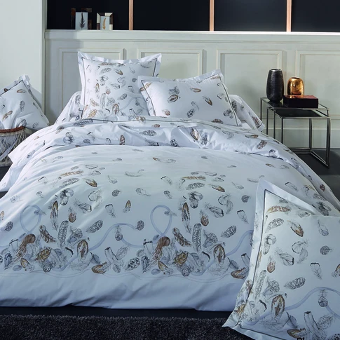 Couette en plumettes et percale de coton Daisy- Fabriquée en France