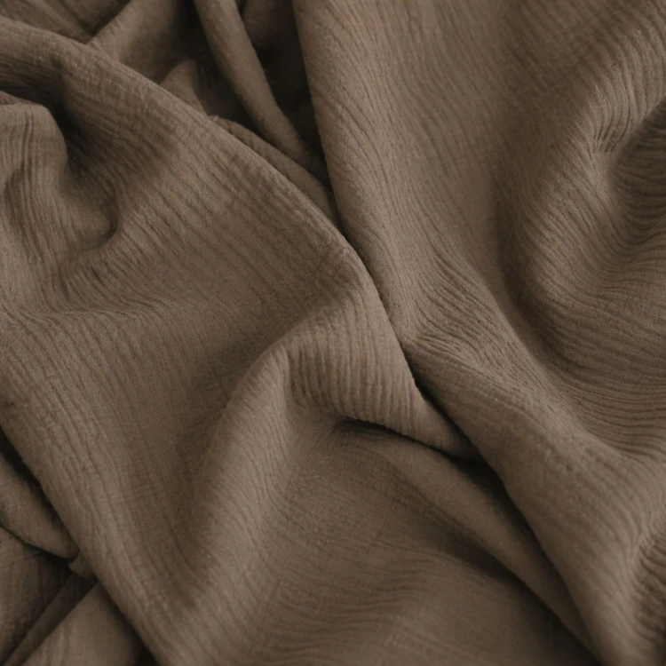 Vorhang aus verstellbarer Baumwollgaze mit Bourdon-Finish