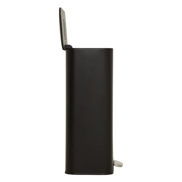 Poubelle à pédale rectangulaire en métal avec filtre anti-odeurs 30 L