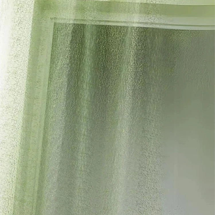 Visillo Organza con trazos dibujados color Guindilla