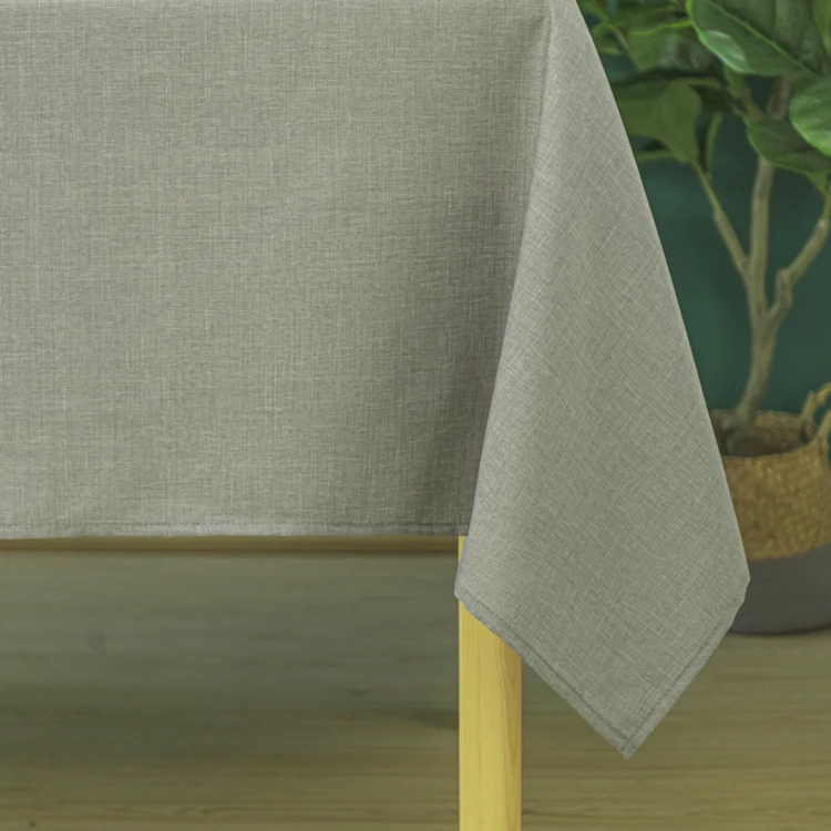 Flecken- und knitterfreie Tischdecke mit Melange-Effekt