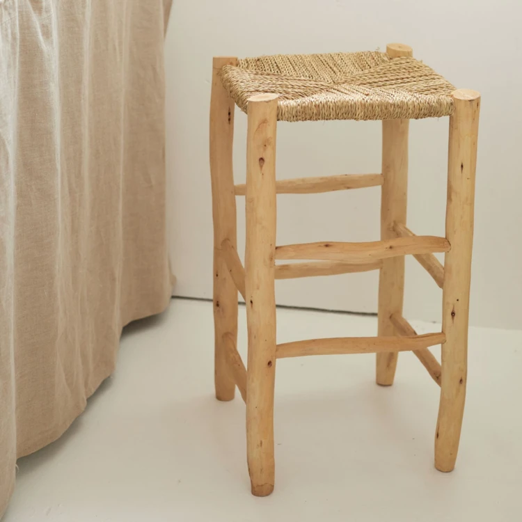 Tabouret de bar bois et doum