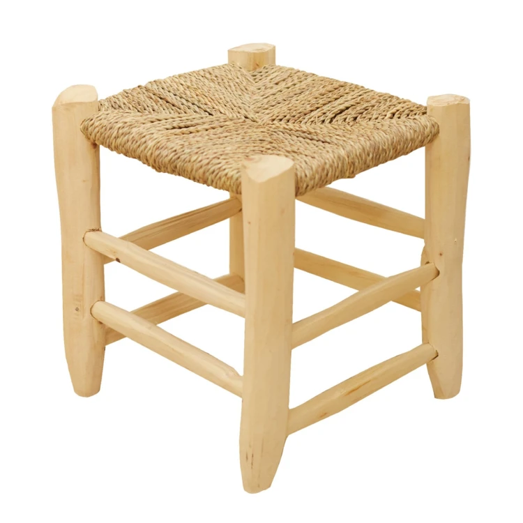 Marokkanischer Hocker aus Lorbeerholz
