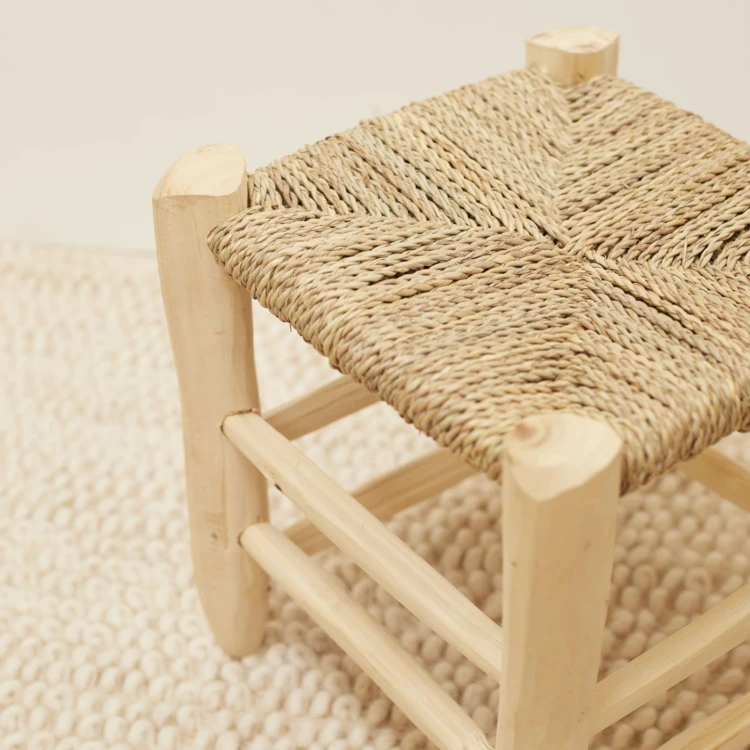 Marokkanischer Hocker aus Lorbeerholz