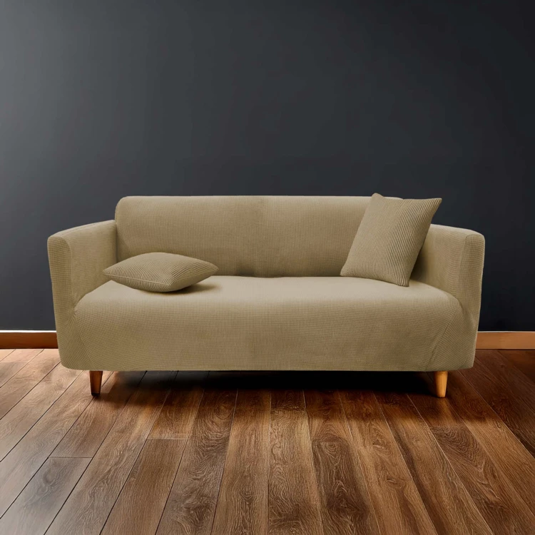 Housse de canapé extensible gaufrée pour canapé 3 places