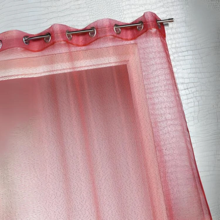 Voilage organza à fines rayures horizontales