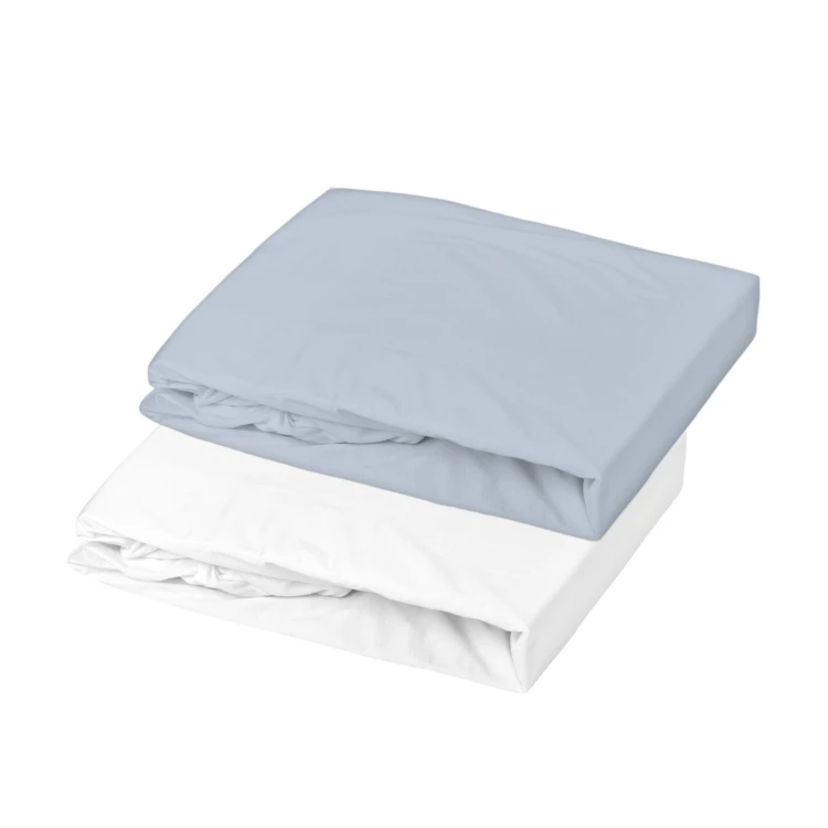 Lot 2 draps-housses extensibles coton pour lit bébé