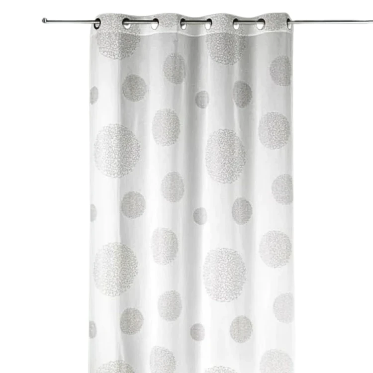 Voilage motif rond impression magnétique