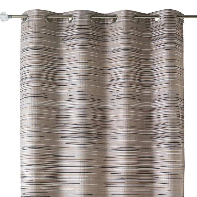 Rideau en jacquard fantaisie et graphique