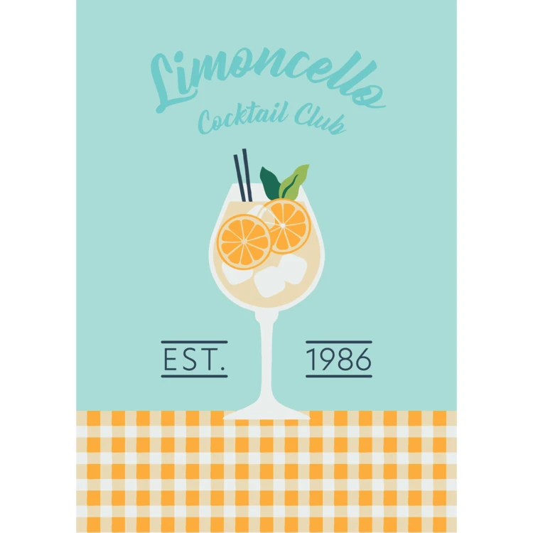 3er-Set Geschirrtücher Limoncello