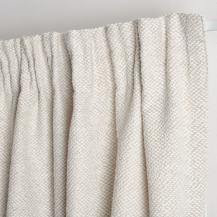 Rideau jacquard en tissu bouclette