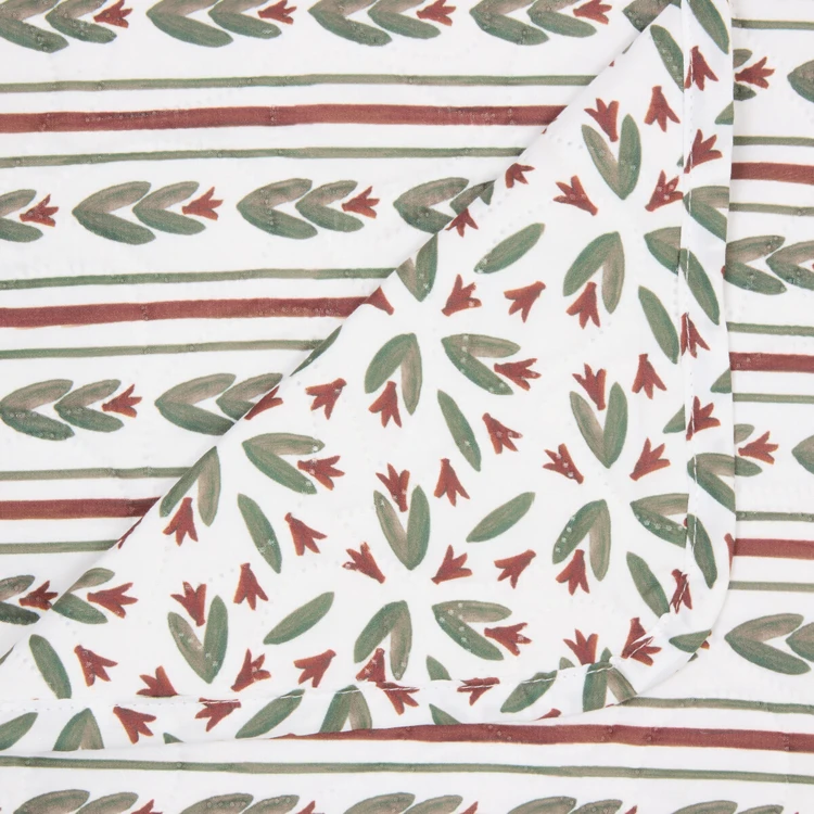 Cobre-cama estampado reversível