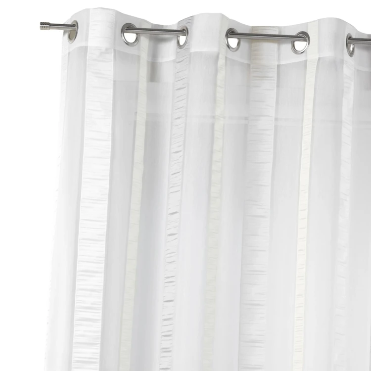 Organza velata a righe verticali
