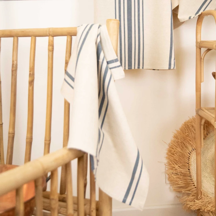 Torchon de cuisine polylin à rayures