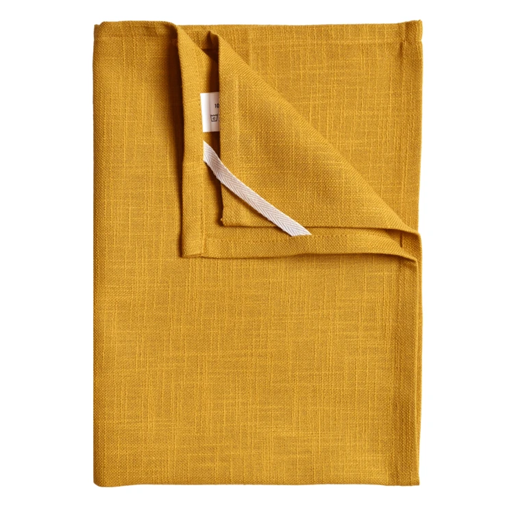 Torchon de cuisine en coton uni aspect tissé