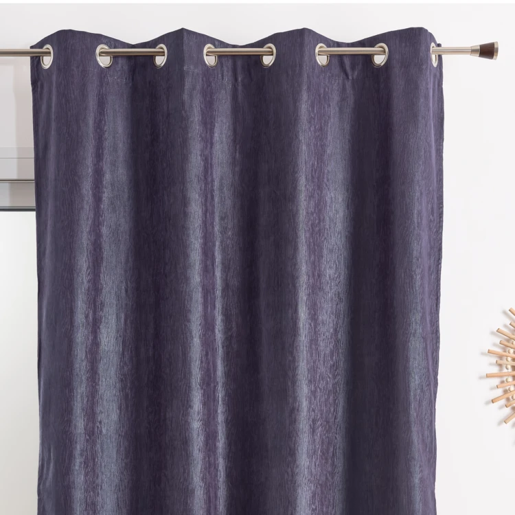 Double Rideau ameublement faux uni