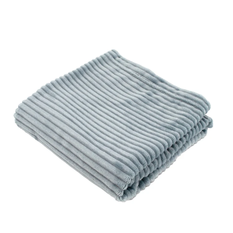 Cobija boudoir de micro-velours acanalado para bebé