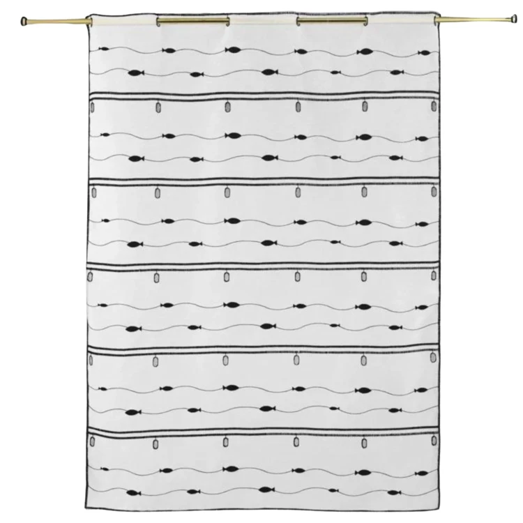 Modulable brodé petits poissons