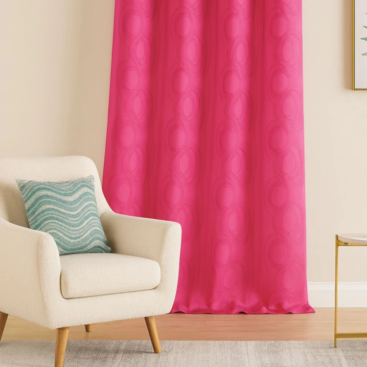 Rideau jacquard print Cercle Design